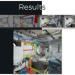 Visual result of BIM system inside scanned room environment